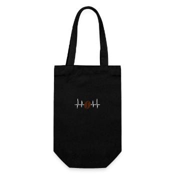 Coffee Heartbeat Coffee Bean Coffee Cafe - Gift Bag for Bottles - black - Front