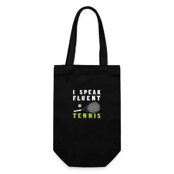 Tennis - Geschenkbeutel für Flaschen - Schwarz - Vorne