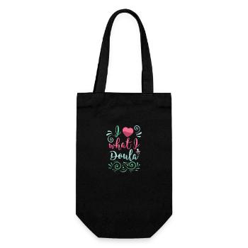 Midwife Doula obstetrician gifts - Gift Bag for Bottles - black - Front