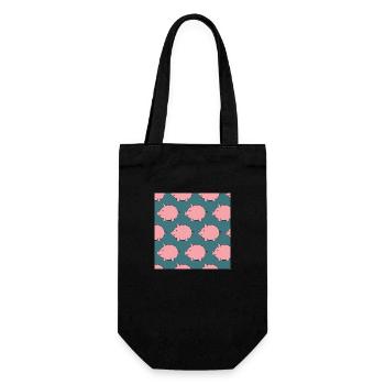 piglet - Gift Bag for Bottles - black - Front