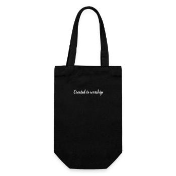 Créé pour adorer - chrétien - Sac à bouteille - noir - Devant
