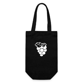 bunches of grapes - Gift Bag for Bottles - black - Front