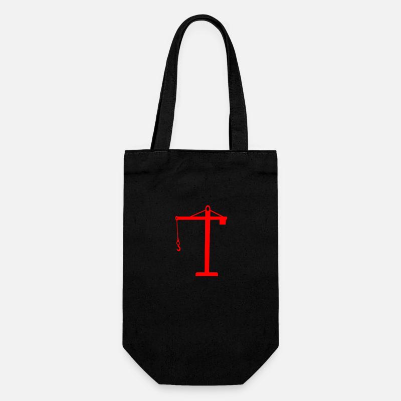 crane - Gift Bag for Bottles - black