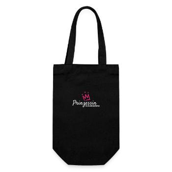Prinzessin in Ausbildung Geschenk - Geschenkbeutel für Flaschen - Schwarz - Vorne