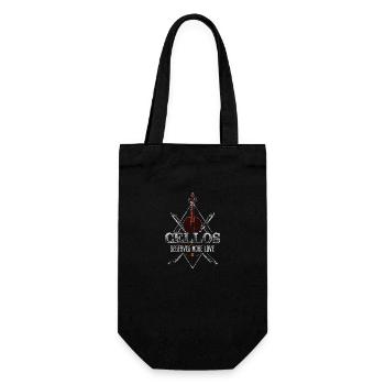 Cello Musik Orchester - Geschenkbeutel für Flaschen - Schwarz - Vorne
