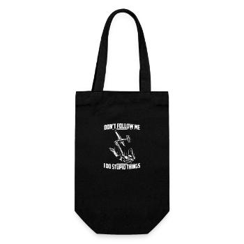 Skydiving | Fallschirm Skydiver Skydive Geschenke - Geschenkbeutel für Flaschen - Schwarz - Vorne