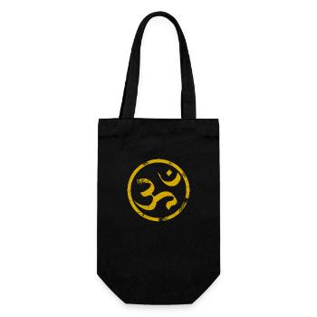 Om Sanskrit - Geschenkbeutel für Flaschen - Schwarz - Vorne