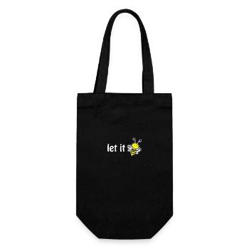 let it bee - Gift Bag for Bottles - black - Front