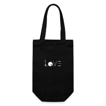Drums players | Drummer Drums gifts - Gift Bag for Bottles - black - Front