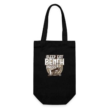 Cadeau de fitness Bench Press - Sac à bouteille - noir - Devant