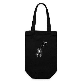 Pissenlits doux pissenlit avec oiseaux dames d'été - Sac à bouteille - noir - Devant
