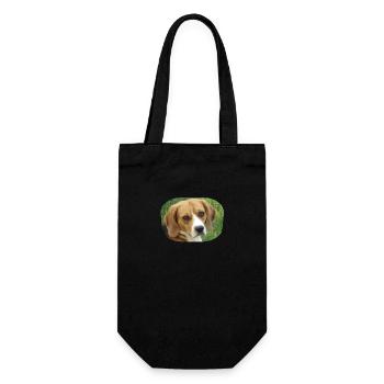 beagle - Geschenkbeutel für Flaschen - Schwarz - Vorne