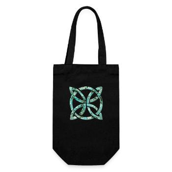 celtic knot 10 e 247 - Gift Bag for Bottles - black - Front