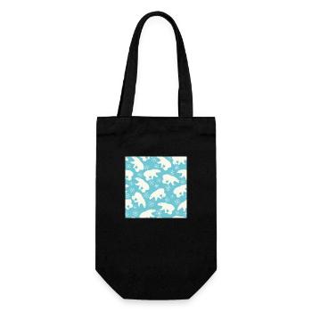 Icebear - Gift Bag for Bottles - black - Front