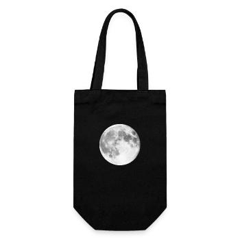 Mond - Geschenkbeutel für Flaschen - Schwarz - Vorne