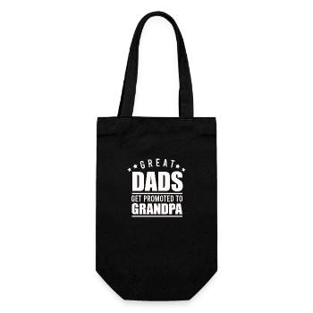 Great Dads Get Promoted To grand-père Idée cadeau - Sac à bouteille - noir - Devant