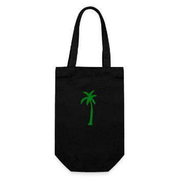 Plante Arbre éco jardinier palmier biologique arbres vert - Sac à bouteille - noir - Devant
