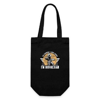 Indonesia Borneo birthplace - Gift Bag for Bottles - black - Front