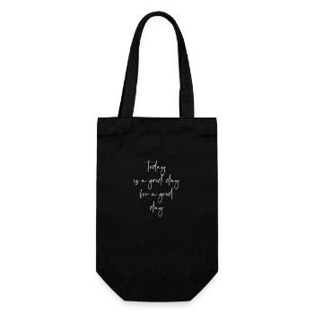 Today is a good day for a good day - Gift Bag for Bottles - black - Front