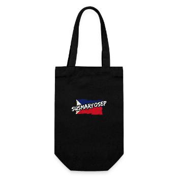 Philippinen Pinoy Geschenk - Geschenkbeutel für Flaschen - Schwarz - Vorne
