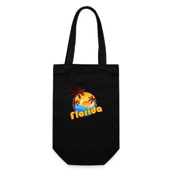 Florida Miami Summer Sun Palms USA America - Gift Bag for Bottles - black - Front