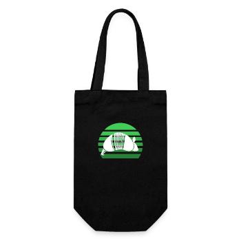 Tatoué coucher du soleil - Sac à bouteille - noir - Devant