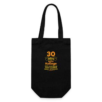 30 Jahre Dienstjubiläum - Geschenkbeutel für Flaschen - Schwarz - Vorne