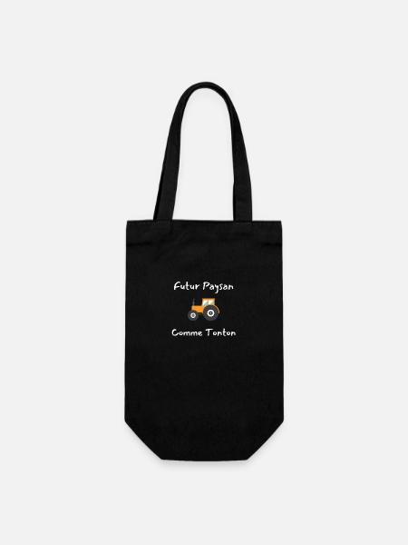 Futur paysan, cadeau - Sac à bouteille - noir