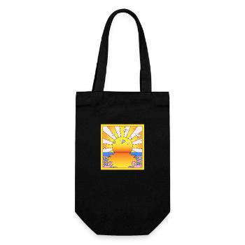 California Orange Sunshine LSD Blotter - Gift Bag for Bottles - black - Front