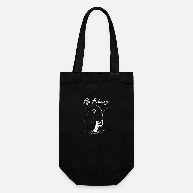 Pesca a mosca Camicia da pesca a mosca per pescatori a mosca - Sacchetto regalo per bottiglie - nero