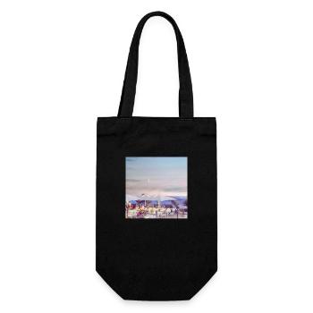 Tuscany beach bar - Gift Bag for Bottles - black - Front