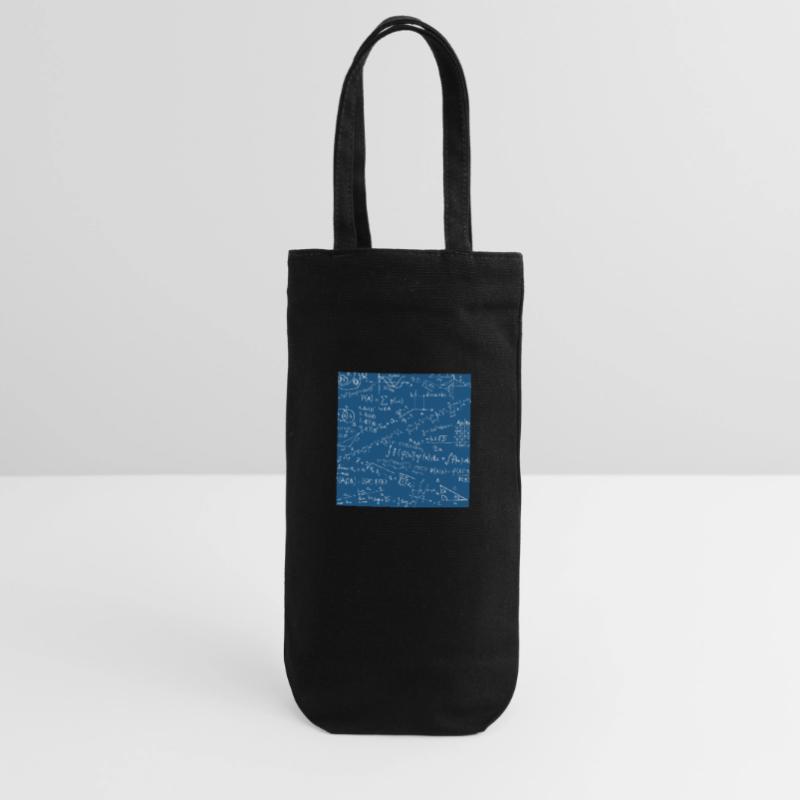 Math Equation Pattern, Quadratic Formula Math Gift Gift Bag for Bottles