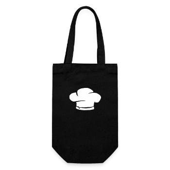 Cook chef baker gift chef hat cook baking - Gift Bag for Bottles - black - Front