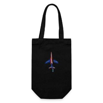 Luftwaffe der Patrouille de France - Geschenkbeutel für Flaschen - Schwarz - Vorne