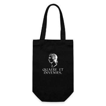 search and you will find latin white - Gift Bag for Bottles - black - Front