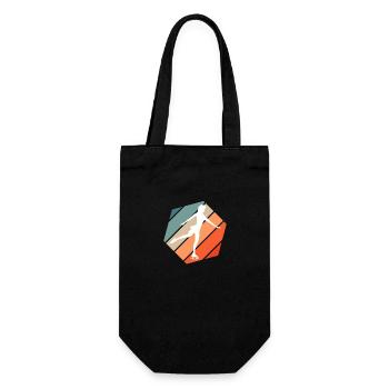 Ice skate figure skating ice skating figure skating - Gift Bag for Bottles - black - Front