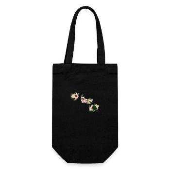 Hawaï Carte Hawaï fleurs Aloha idée cadeau - Sac à bouteille - noir - Devant