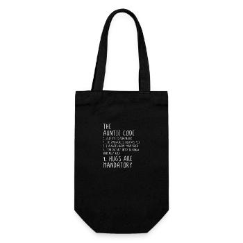 The Auntie Code - Gift Bag for Bottles - black - Front