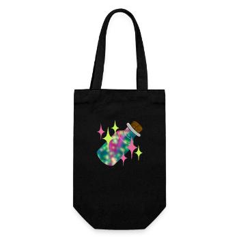 fairy dust - Gift Bag for Bottles - black - Front