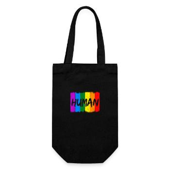 Nous sommes tous humains - Sac à bouteille - noir - Devant