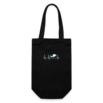 Cadeau de pouls de rythme cardiaque de plongeur - Sac à bouteille - noir - Devant