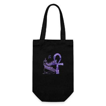 anch e 76 with goddess isis - Gift Bag for Bottles - black - Front