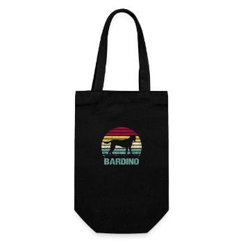 Bardino Majorero Retro Style Silhouette Stripes - Gift Bag for Bottles - black - Front