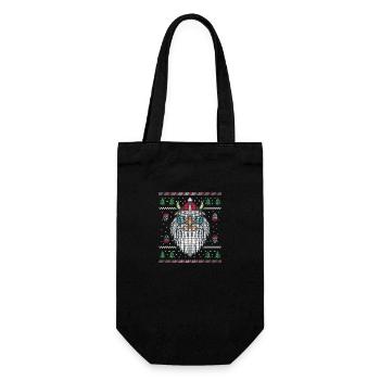 Christmas ugly Vikings, Nordmann FUN gifts - Gift Bag for Bottles - black - Front