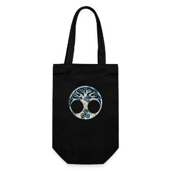 yggdrasil e 242 - Geschenkbeutel für Flaschen - Schwarz - Vorne