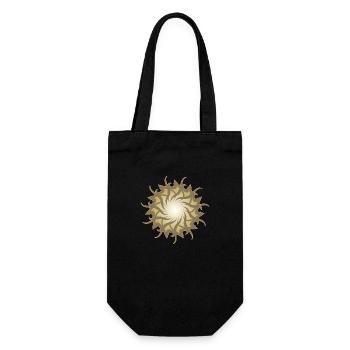 Esoteric 3d galaxy star sun - Gift Bag for Bottles - black - Front