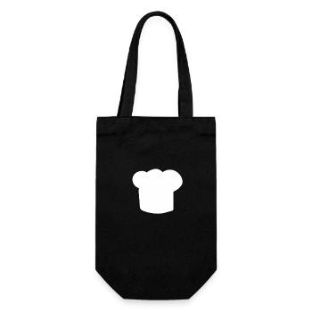 Chef hat cook baker hobby chef gift cooking - Gift Bag for Bottles - black - Front