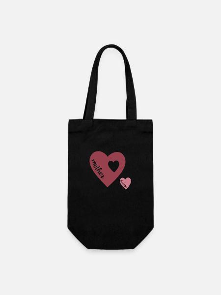 mère fille - Sac à bouteille - noir