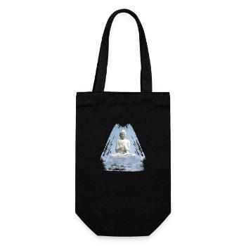 buddha 1 - Geschenkbeutel für Flaschen - Schwarz - Vorne