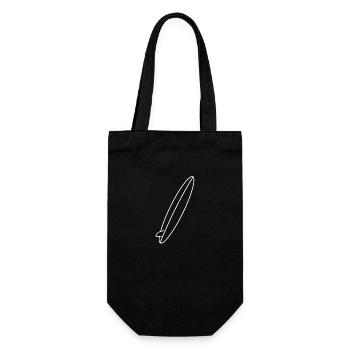 Cadeau de planche de surf surfeur surf - Sac à bouteille - noir - Devant